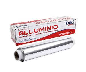 Rotolo alluminio per alimenti h 30 x 125 m Cuki Professional