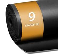 Rotolo Antiscivolo NR/SBR - Piastra in Gomma per Projet Bricolage, Garage, Palette | 9 Spessori al Metro | 120 x 600 cm (Spessore 6 mm)