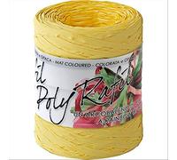Rotolo Bobina Raffia Sintetica (Polyraphia), 5 mm X 200 metri, Giallo