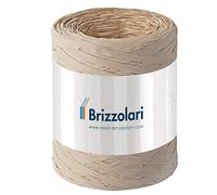 BRIZZOLARI - 01003740 - Nastro Rafia sintetica - naturale 40 - 5mmx200mt - Brizzolari - 88169 - Conf. da 1 Pz. - 01003740