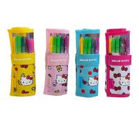 ROTOLO BRUSH 18 PENNARELLI BIPUNTA - HELLO KITTY 50TH - TINTA UNITA