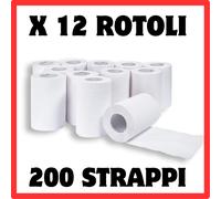 Rotolo carta asciugatutto bobine 12 MAXI ROTOLI ASCIUGAMANI scottex officina