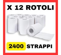 Rotolo carta asciugatutto bobine 12 MAXI ROTOLI ASCIUGAMANI scottex officina