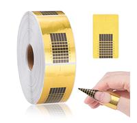 Rotolo Cartine Oro,500 Pezzi Nail Art Per Ricostruzione Allungamento Sagome per Unghie Extension model for Professional UV Gel Nail