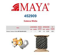 Rotolo catena in Widia 3/8" 1.5 mm - .058" 820 maglie con antirimbalzo MAYA-4...