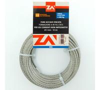 Rotolo Cavo Corda Metallica Metallo Fune Acciaio Inox Inossidabile Anti-Ruggine