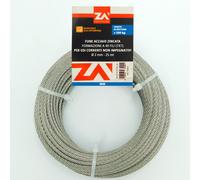 Rotolo Cavo Corda Metallica Metallo Fune Acciaio Inox Inossidabile Anti-Ruggine