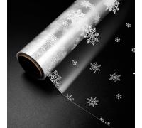 Rotolo Cellophane Trasparente Fiocchi Di Neve Carta Da Involucro