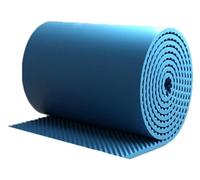 Rotolo da 10 m di schiuma fonoassorbente per isolamento acustico, spessore 5 cm, in cotone autoadesivo, pannelli acustici per studio home cinema Ktv (colore: blu, dimensioni: 100 m)
