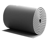PHLEPS Rotolo da 10 m/rotolo di schiuma insonorizzante, 5 cm di spessore autoadesivo in cotone fonoassorbente, tavole acustiche per studio home cinema Ktv (colore: grigio, dimensioni: 30 m)