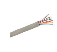 Rotolo da 100 m di cavo intrecciato con guaina 8 x 0,22, privo di alogeni, ideale per impianti elettrici sicuri ed efficienti.