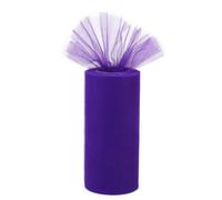 Rotolo Da 22 15 Cm In Tulle Per Decorazioni Matrimonio Viola Scuro