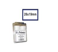 Etichetta Prezzatrice 26x19 mm BIANCA Removibile Rettangolare Cornice Blu - 10 R