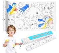 Rotolo da Colorare per Bambini,30 * 300CM Rotolo Carta Disegno Bambini Autoadesiva Fogli da Colorare Tagliabile Rotolo da Colorare Carioca Coloring Roll per Classi,Ragazzi,Feste