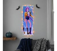 Rotolo da parete con arte dinamica K-POP MON HUNT per la decorazione della camera da letto | cartellone con ragazza gamer anime estetica | Arazzo unico per camera da letto, regalo per appassionati di