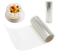 Rotolo di acetato trasparente per torta, 12 cm x 10 m, acetato per torte, per decorazione di torte, cioccolato, mousse, torte, anelli da dessert (12 cm)