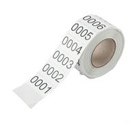 Rotolo di adesivi con numeri consecutivi 0001-1000, etichette sequenziali per piante per organizzazione del giardino, etichette identificative, pennarelli per vivai, numeri di classificazione dello
