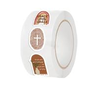 Rotolo di adesivi cristiani - 500pcs Bibbia decalcomanie Roll | Decalcomanie per notebook cristiano motivazionale | Decalcomanie bibliche per la custodia del telefono | Decalcomanie