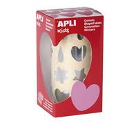 Rotolo di adesivi forme assortite argento, 720 Pezzi