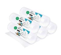 Rotolo di bolle in plastica, rotolo di bolle riciclato, per imballaggio, plastica a bolle per traslochi, imballaggi e scatole, plastica a bolle per imballaggio · m-office (50 cmx10 m, 5 pezzi)