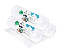 Rotolo di bolle in plastica, rotolo di bolle riciclato, per imballaggio, plastica a bolle per traslochi, imballaggi e scatole, plastica a bolle per imballaggio · m-office (50 cmx5 m, 3 pezzi)