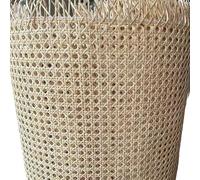 Rotolo di canna in rattan naturale, largo 40-45 cm, in vero rattan per la riparazione di mobili, ideale per sedie, tavoli, decorazioni per la casa fai da te, materiale intrecciato resistente.