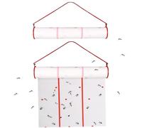 Rotolo di carta appiccicosa per mosche, 2 pezzi, orizzontale o verticale - Rotolo di trappola per mosche sospesa per giardini, stalle, serre, interni ed esterni, 13, 12 piedi