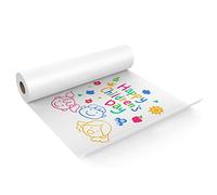 Rotolo di carta bianca, 43 cm x 10 m, rotolo di carta kraft bianca, ideale per carta cavalletto, carta per bacheca, arte da parete, carta da imballaggio. (Carta-1 pezzi)