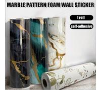 Rotolo di carta da parati decorativa da casa in stile marmo pregiato - 300cm x 40cm, facile da staccare e incollare, facile da installare e tagliare, impermeabile, resistente all'olio, anti-umidità, a