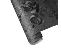 Rotolo di carta da parati floreale decorativo progettato per una semplice rimozione e installazione, per affittuari o chiunque voglia cambiare l'arredamento della casa senza danni o strumenti (45 cm x