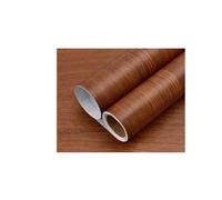 Rotolo di carta da parati in vinile effetto legno da 80 cm di larghezza, impermeabile, for scrivania, armadietto, porta, mobili, ristrutturazione, decorazione moderna, adesivi murali(Color15,5mx90cm)