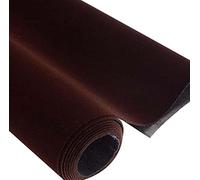 Rotolo di carta floccata autoadesiva in velluto morbido per gioielli, cassetto e bastone in velluto, per mobili, arti e artigianato, progetti fai da te, 44 x 300 cm, marrone