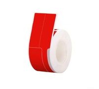 Rotolo di carta per etichette per cavi compatibile P2, layout F, per stampanti termiche DP27P P50, 25 x 38+40 mm, etichette in materiale sintetico (rosso)