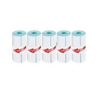 Rotolo Di Carta Termica Adesiva 57mm Bianca for Stampanti Termiche Da 3 A 15 Pz(5pcs Stickers)