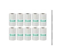 Rotolo di carta termica adesiva, Rotolo di cassa termico 2/5/10 pezzi trasparente autoadesivo 5,7x2,5 cm(10PCS Transparent)