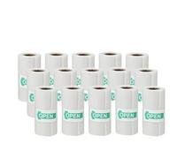 Rotolo Di Carta Termica Adesiva Trasparente Autoadesiva for Stampanti Confezione Da 5 10 15 Pz(15 Trans Sticky)