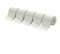 Rotolo di carta termica per etichette compatibile con stampante di codici a barre tascabile B21 B1 B203 Stampa nome 5 rotoli Bianco impermeabile(5WH 50-30mm)