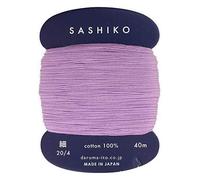 Rotolo di carte Yokota Daruma Sashiko filo (sottile) col.210 glicine 40 m 01-...