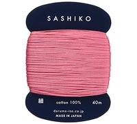 Rotolo di carte Yokota Daruma Sashiko filo (sottile) Col.222 prugna 40 m 01-2...