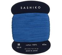 Rotolo di carte Yokota Daruma Sashiko filo (sottile) col.224 blu 40 m 01-2400...