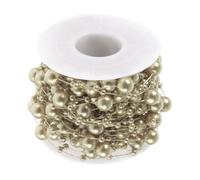 Rotolo di Catena di Perline Artificiali in Plastica, Decorazione Raffinata | Flessibile da Modellare, Finitura Lucida e Liscia, Stile Romantico per Fondali, Danza, Candele