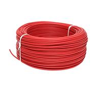 Rotolo di cavo elettrico da 100 m | H07V-K | Sezione da 1 x 1,5 mm2 | Colore: rosso
