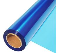 Rotolo di Cellophane blu (30 m x 44,5 cm) - Spessore 2,5 mm, Carta Trasparente per Regali e Decorazione Cesti di Fiori