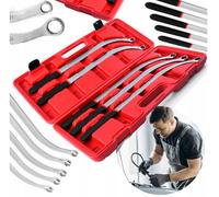 Rotolo di Chuck Set Chiavi 470mm 5tlg extra Lungo Cinghia Trapezoidale 13 - 19mm