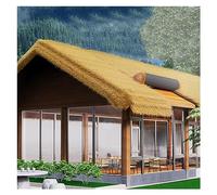 Rotolo di copertura in paglia artificiale extra lungo, materiale PE durevole per tiki bar, gazebo e copertura capanne