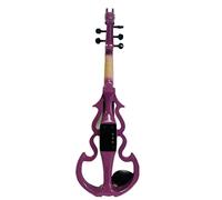 Rotolo di drago intagliato Marca Viola 5 corde 4/4 violino elettrico, legno massello