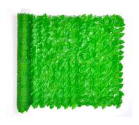 Rotolo di edera artificiale per recinzione, pannello di siepe finta, per giardino, balcone, patio, interni ed esterni, copertura decorativa per la privacy