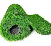 Rotolo di erba sintetica realistica, resistente ai raggi UV, per giardino, cortile, paesaggistica, aspetto naturale, facile da installare (2 x 6 m)