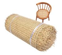 Rotolo di fettuccia in rattan naturale, 5 m, tessuto a rete aperta per mobili, sedie, armadi, soffitti, cesti e progetti fai da te, versatile, 40 cm
