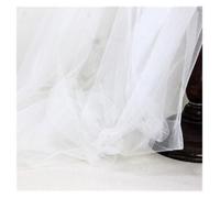 Rotolo Di Filato A Rete Tessuto a rete in garza leggera, morbido e delicato, in pizzo di colore puro, for sfondo fai da te, velo, abito da sposa, fata, decorazione in tulle Rotolo Di Tulle(White)
